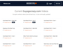 Tablet Screenshot of guysgocrazy.com